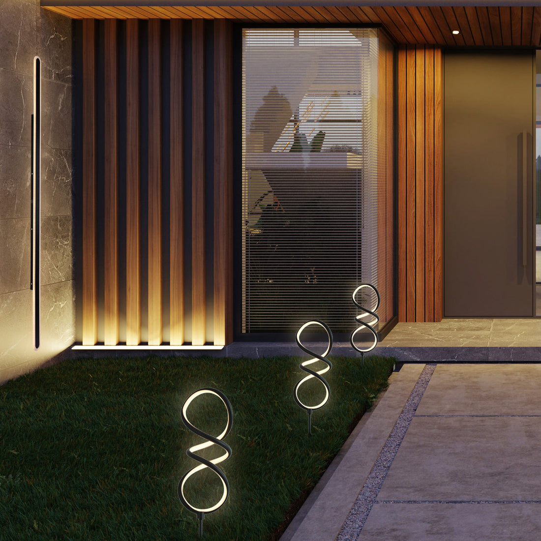 Faros solares IP65 para exteriores.